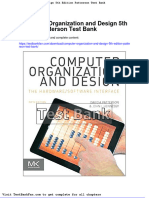 Dwnload Full Computer Organization and Design 5th Edition Patterson Test Bank PDF