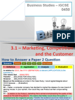 IGCSE - 3.1 - Marketing, Competition and The Customer