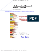 Dwnload Full Introduction To Educational Research 1st Edition Mertler Test Bank PDF