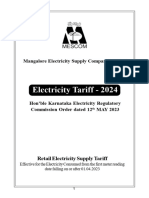 English Electricity Tariff 2024