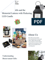 Bereavement Gifts and The Memorial Lantern With Flickering LED Candle