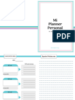 Planner+Imprimible En+cuadernillo COLOR+CELESTE
