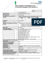 Pca Patient Controlled Analgesia Policy Administration of Morphine Fentanyl or Oxycodone Via An IV Pca System in Adults Policy