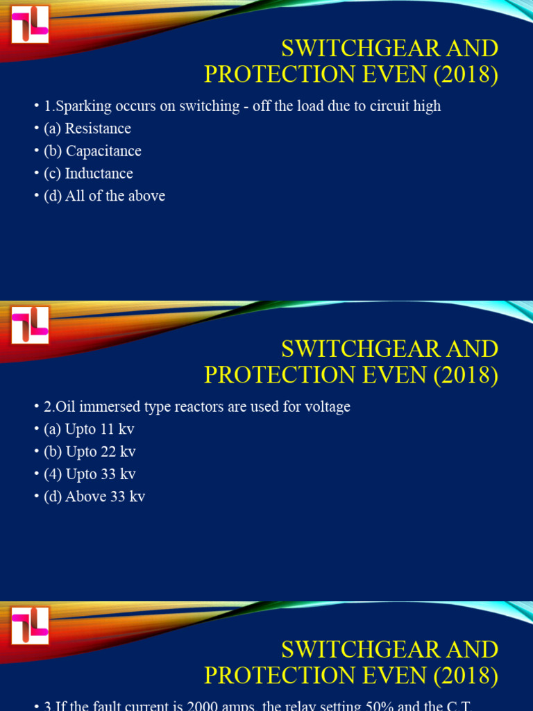 Switchgear and Protection Even (2018) | PDF | Fuse (Electrical) | Relay