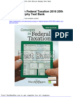 Dwnload Full Concepts in Federal Taxation 2018 25th Edition Murphy Test Bank PDF