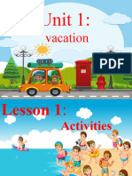 Unit 1 - Lesson 1 - Activities