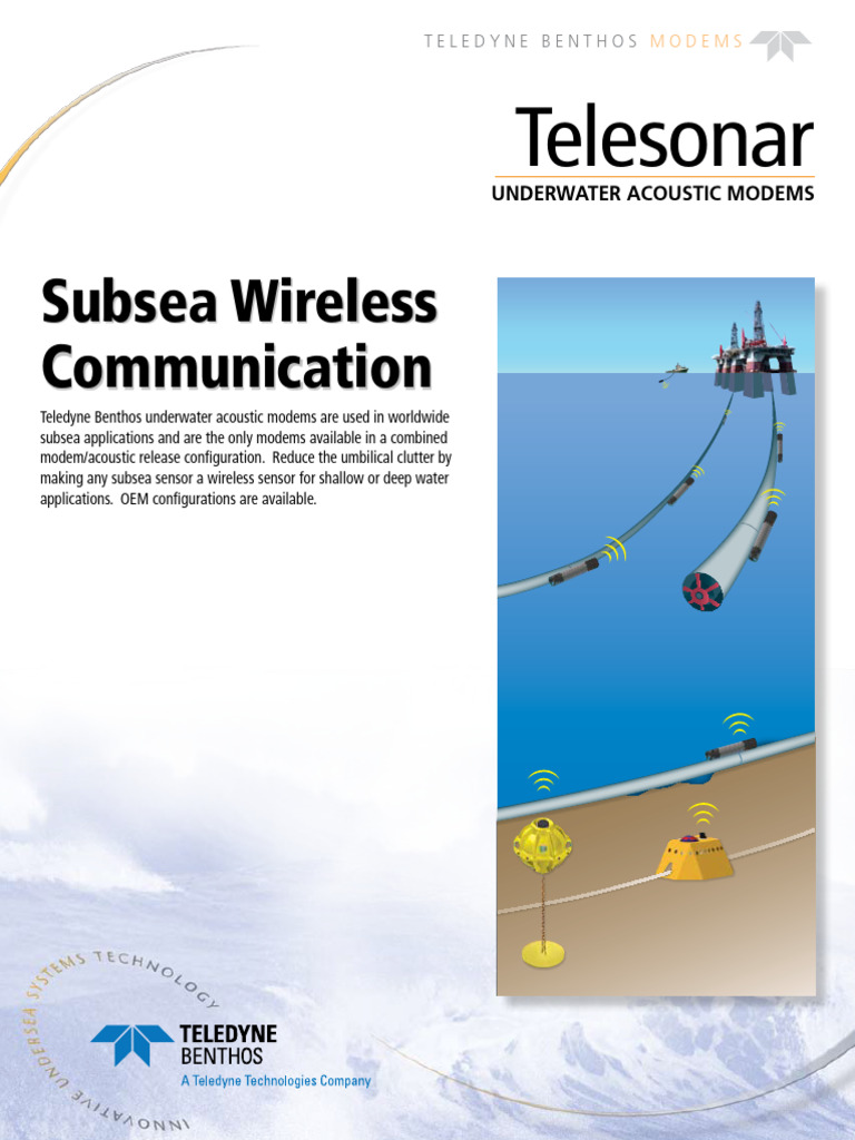 Teledyne Benthos Subsea Modem Solutions | PDF | Modem | Bit Rate