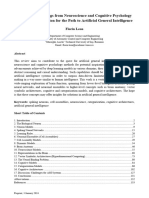 A Review of Findings From Neuroscience and Cognitive Psychology As Possible Inspiration For The Path To Artificial General Intelligence