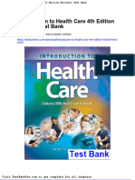 Dwnload Full Introduction To Health Care 4th Edition Mitchell Test Bank PDF