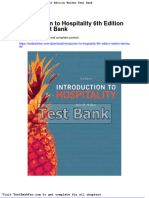 Dwnload Full Introduction To Hospitality 6th Edition Walker Test Bank PDF