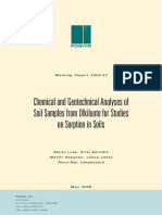 Chemical and Geotechnical Analyses Soil Samples Lrom Oikiluoto Lor Studies On Sorption in Soils
