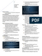 Hypothesis Testing