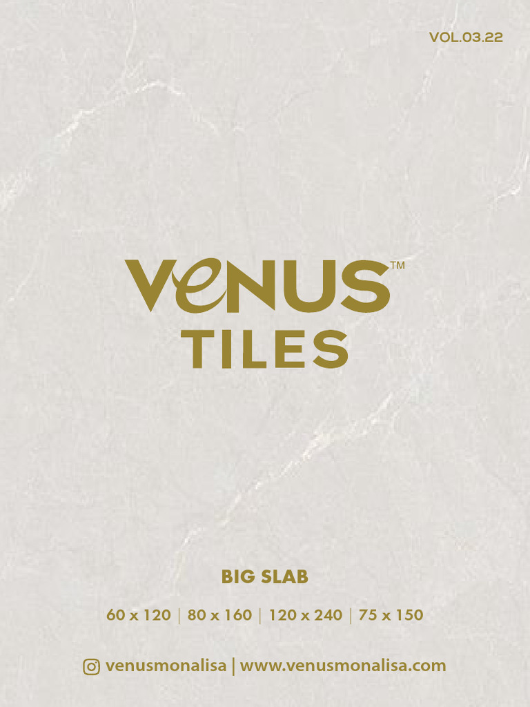 Venus Catalog 2022 BIGSLAB | PDF | Tile | Building Materials
