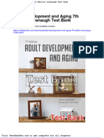 Dwnload Full Adult Development and Aging 7th Edition Cavanaugh Test Bank PDF