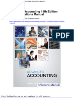 Dwnload Full Advanced Accounting 11th Edition Beams Solutions Manual PDF