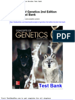 Dwnload Full Concepts of Genetics 2nd Edition Brooker Test Bank PDF