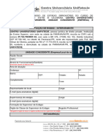 Modelo de Termo de Compromisso de Estágio Obrigatório - Fonoaudiologia