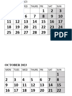 Calendar Personal