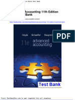 Dwnload Full Advanced Accounting 11th Edition Hoyle Test Bank PDF