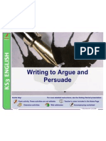 Writing To Argue and Persuade