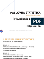Poslovna Statistika - Prezentacije
