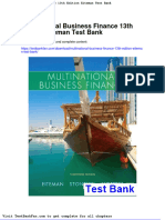 Dwnload Full Multinational Business Finance 13th Edition Eiteman Test Bank PDF