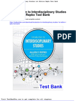 Dwnload Full Introduction To Interdisciplinary Studies 1st Edition Repko Test Bank PDF