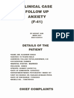Clinical Case On Anxiety