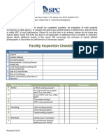 Facility Inspection Checklist Sample