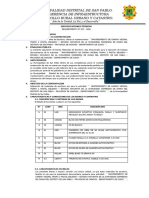 Especificaciones - Técnicas - Tramo 2