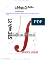 Dwnload Full Multivariable Calculus 7th Edition Stewart Solutions Manual PDF