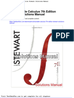 Dwnload full Multivariable Calculus 7th Edition Stewart Solutions Manual pdf