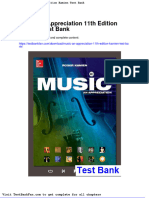 Dwnload full Music an Appreciation 11th Edition Kamien Test Bank pdf