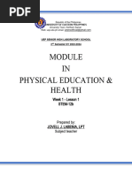 Pe and Health 2nd Sem Module 2