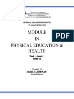 Pe and Health 2nd Sem Module 2