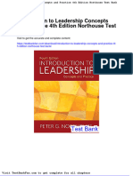 Dwnload Full Introduction To Leadership Concepts and Practice 4th Edition Northouse Test Bank PDF