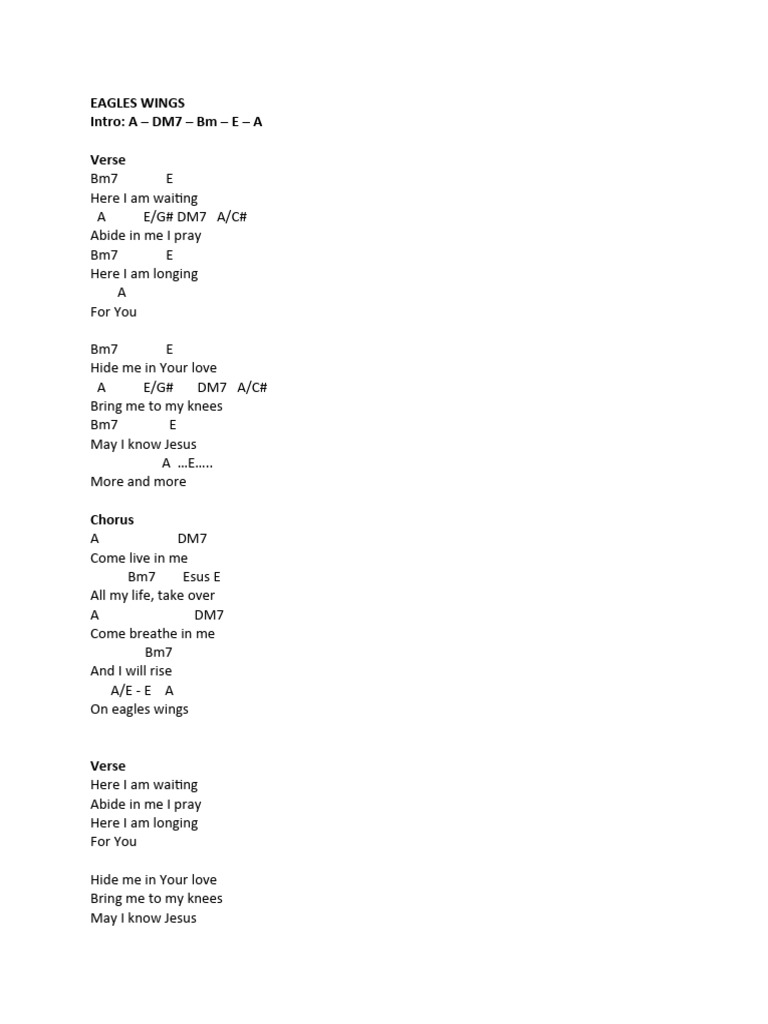 Eagles wings boys pdf