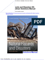 Dwnload Full Natural Hazards and Disasters 5th Edition Hyndman Solutions Manual PDF