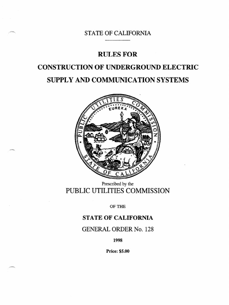 CPUC General Order 128 Overview | PDF | Public Utility | Electrical Wiring