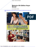 Dwnload Full Consumer Behavior 6th Edition Hoyer Solutions Manual PDF