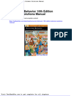 Dwnload Full Consumer Behavior 10th Edition Solomon Solutions Manual PDF