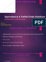 Module 1 Part 4 - Equivalence and Partial Order Relations