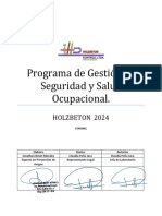 Programa de Gestión de Seguridad y Salud Ocupacional COPROF 2024