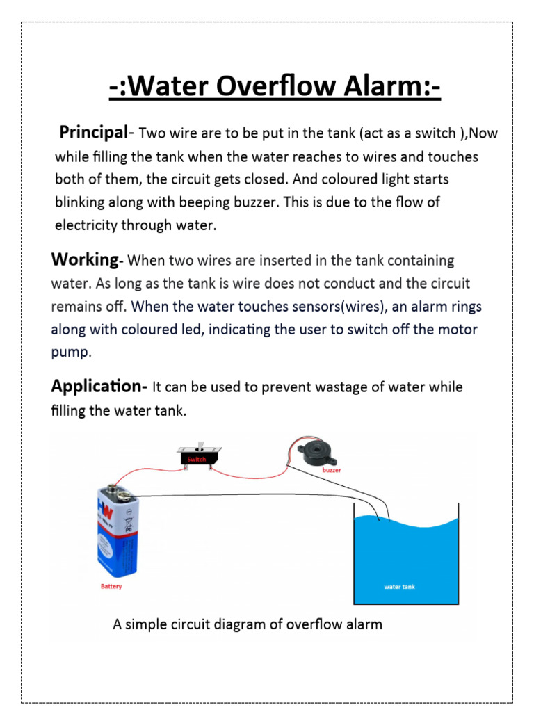 Water Overflow Alarm | PDF