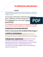 Biotecholoy Principles and Process Notes