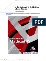 Dwnload Full Introduction To Mathcad 15 3rd Edition Larsen Solutions Manual PDF