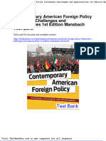 Dwnload Full Contemporary American Foreign Policy Influences Challenges and Opportunities 1st Edition Mansbach Test Bank PDF