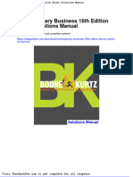 Dwnload Full Contemporary Business 16th Edition Boone Solutions Manual PDF