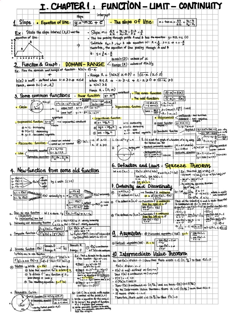 Cal1 Note 1 | PDF