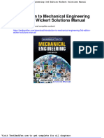 Dwnload Full Introduction To Mechanical Engineering 3rd Edition Wickert Solutions Manual PDF